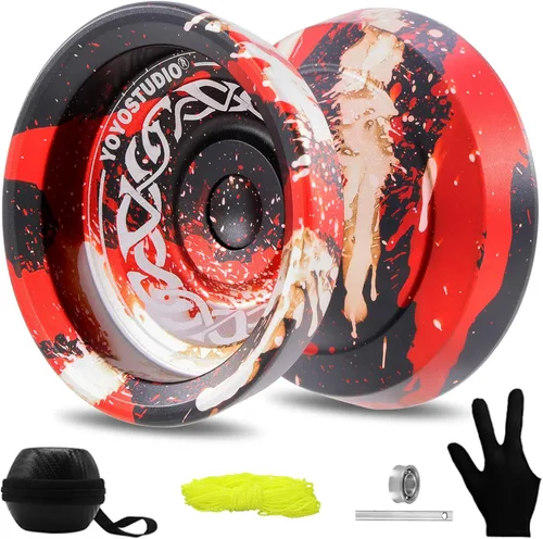 Miniatura 11 de YOYOSTUDIO F25 Finger Spin Yoyo Yoyo profesional sensible para niños de 8 a 12 años, yoyo profesional para adultos con kit de accesorios de yoyos