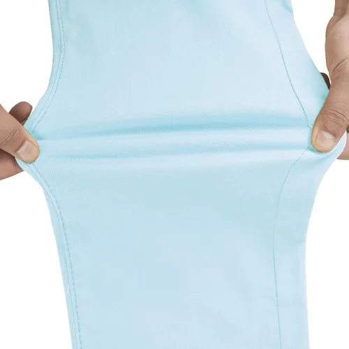 Miniatura 7 de WULFUL Pantalones de mezclilla ajustados y elásticos cómodos para hombre