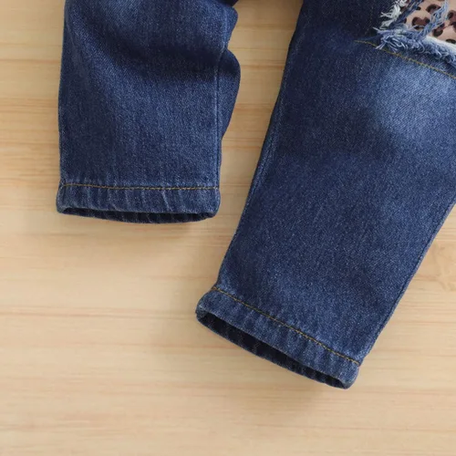 Miniatura 7 de Shalofer Conjunto de ropa de mezclilla para bebé niña de 2 cumpleaños