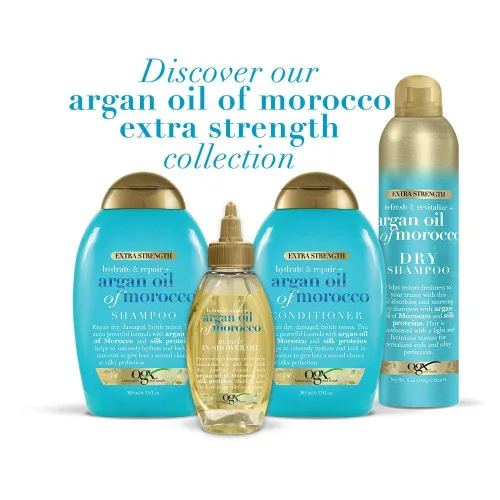 Miniatura 3 de OGX Extra Strength Hydrate Repair + Argan Oil of Marruecos Mascarilla para el cabello Hidratante Profundo, Tratamiento Acondicionador, Cítricos, 6