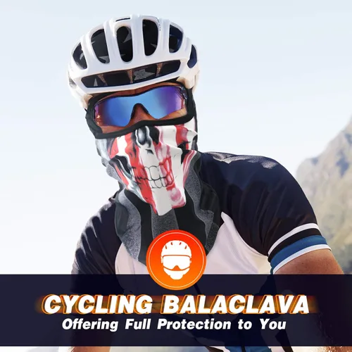 Miniatura 5 de Venswell Pasamontañas 3D Máscara de Esquí Fresco Cráneo Animal Máscara de Cara Completa CiclismoMotocicletaHalloween