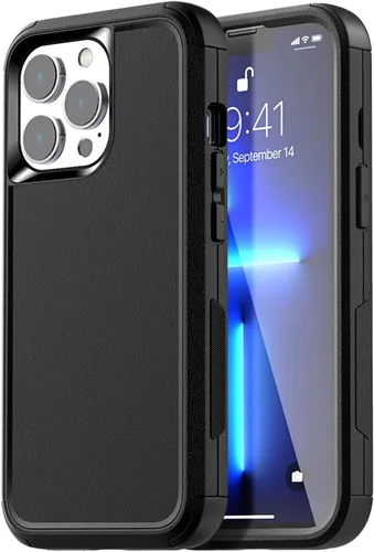Miniatura 18 de AICase Funda para iPhone 13 Pro Max/12 Pro Max con protector de vidrio, protección contra caídas de alta resistencia, cuerpo completo, a prueba