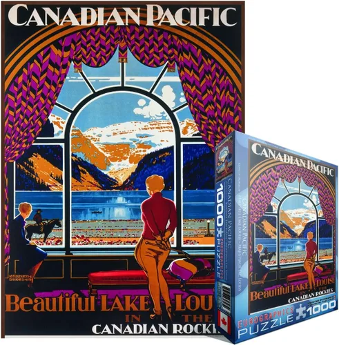 Miniatura 3 de EuroGraphics CP Rail Beautiful Lake Louise - Rompecabezas de 1000 piezas (6000-0323)