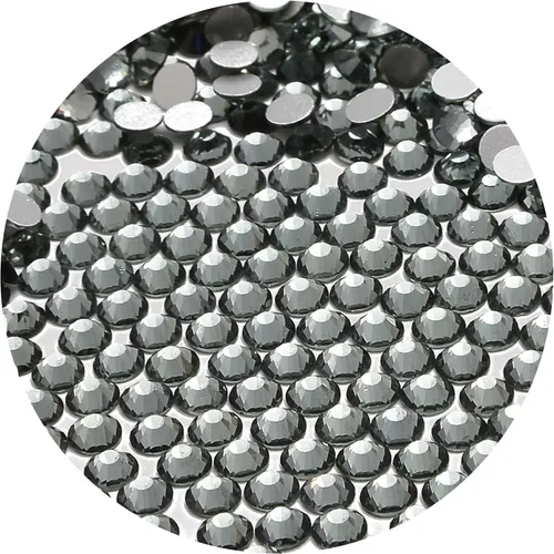 Miniatura 55 de NCB 288 diamantes de imitación de cristal redondos para arte de uñas, con parte trasera plana, para hacer accesorios de bricolaje, zapatos, ropa