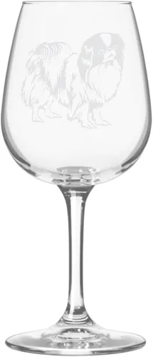 Miniatura 326 de Copa de vino de 12.75 onzas con diseño de perro grabado