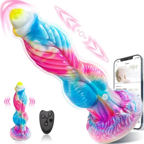 Consolador de empuje juguetes sexuales vibrador - 10.2 pulgadas 4 en 1 enormes consoladores gruesos juguetes anales, monstruo consolador grande