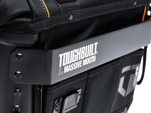 Miniatura 6 de ToughBuilt ClipTech Series - Bolsa de herramientas de boca masiva de 16 pulgadas, bolsa de herramientas de gran apertura resistente con construcción