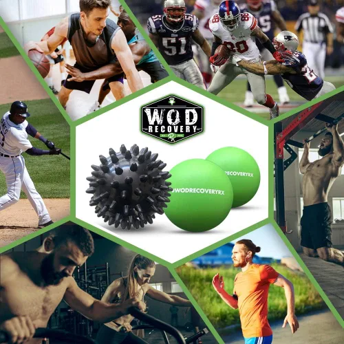 Miniatura 5 de Wod Recovery Rx Juego de bolas de masaje para liberación de puntos de gatillo miofascial y masaje de tejido profundo, presión suave, alivio