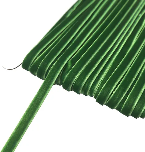 Miniatura 75 de Chenkou Craft Lotes de cinta de terciopelo verde de 25 yardas/rollo de 1 1/2 pulgadas a granel de Navidad (verde, 1 1/2 pulgadas)