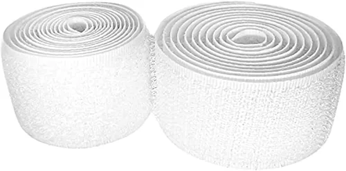 Miniatura 10 de Cinta de velcro de 2 pulgadas de ancho, color negro, no adhesiva, tela de nailon negro, juego de cierre de cinta de velcro para bolsos, ropa