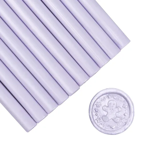 Miniatura 8 de SHOWIN Varillas de cera de sellado para pistola de pegamento para sello de cera, dorado metálico, ideal para invitaciones de boda, sobres