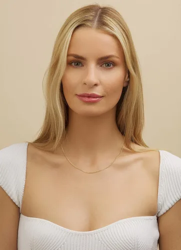 Miniatura 3 de Barzel Collar de cadena de oro chapado en oro de 18 quilates eslabones cubanos de 0.079in, 0.118in, 0.157in, 0.197in, para mujeres u hombres