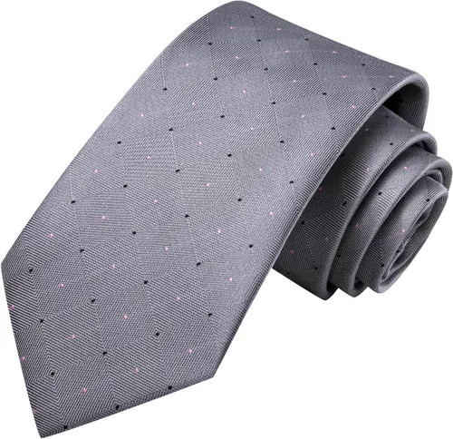 Miniatura 207 de Hi-Tie Corbata clásica de cachemira para hombre con pañuelo y gemelos a cuadros