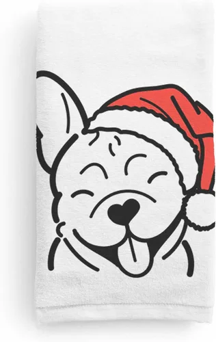 Miniatura 16 de Inkopious Santa Hat Airedale Terrier - Toalla de mano decorativa - Decoración navideña para el hogar