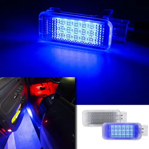 Miniatura 5 de Golf GTI MK5 MK6 Luces de Proyector de Cortesía Led para Puerta de VW Touareg Tigvan Eos Passat B5 B6 CC Golf 4/5/6 Sharan Beetle Luz Azul LED
