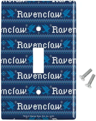 Miniatura 2 de GRAPHICS & MORE Harry Potter Ravenclaw - Suéter con diseño de palabras, decoración de pared de plástico, cubierta de placa para interruptor de luz