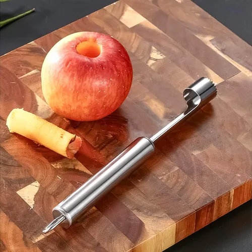 Miniatura 7 de Juego de descorazonador y descorazonador de frutas y verduras multifunción de acero inoxidable y removedor de picaduras para manzana, pera, cereza