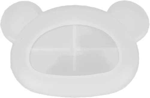 Miniatura 2 de Molde de resina de oso 3D de silicona para manualidades, caja de joyería de forma irregular para aretes, clips, contenedor de almacenamiento
