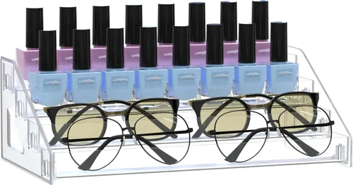 Miniatura 8 de Organizador de gafas de sol - Exhibidor transparente para gafas - Almacenamiento para gafas - Soporte para aceites esenciales - Organizador