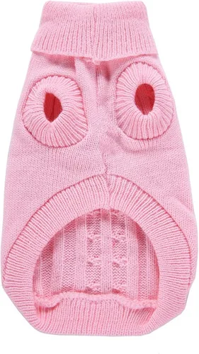 Miniatura 7 de Suéteres tejidos para perros pequeños, sudadera cálida para mascotas y gatos, ropa de invierno, suéter para gatitos y cachorros (X-Small, rosa)