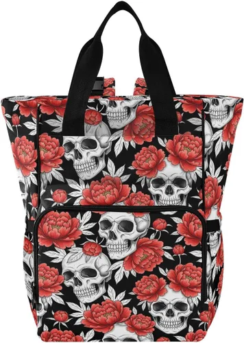 Miniatura 11 de MNSRUU Bolsa de pañales Cráneo Bolsa de pañales Mochila Bolsa de pañales de viaje para bebé Bolsas cambiantes de bebé grande, cute 66, Talla única