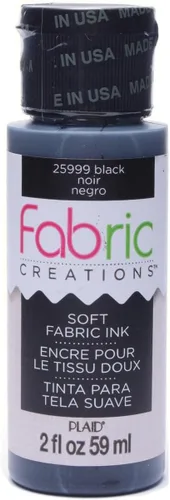 Fabric Creations tinta para tela, 2 oz., Negro, 2 onza