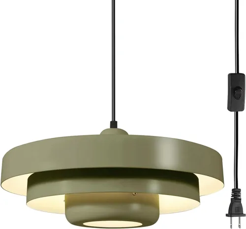 Miniatura 14 de Lámpara colgante industrial de metal negro, lámpara colgante vintage para isla de cocina, lámpara colgante ajustable para techo, para isla