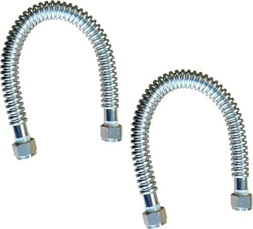 Miniatura 15 de PROCURU Paquete de 1 conector flexible para calentador de agua de acero inoxidable de 3/4 pulgadas FIP x 48 pulgadas (4 pies), certificado seguro