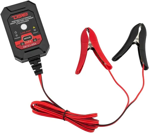 Miniatura 5 de DS18 INF-C1.25A 1.25A Cargador de batería inteligente de coche, cargador automotriz de 6 V y 12 V, mantenedor de batería portátil, cargador