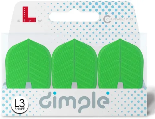 Miniatura 11 de L-style L3 Shape (Small Standard) Dart Flights - PRO Dimple