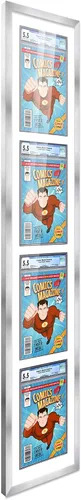 Miniatura 38 de Marco de cómic con paspartú para 8 CGC, CBCS o PGX Graded Comics - Marco de cómic blanco para cómics de 8.125 x 13 pulgadas Marco blanco