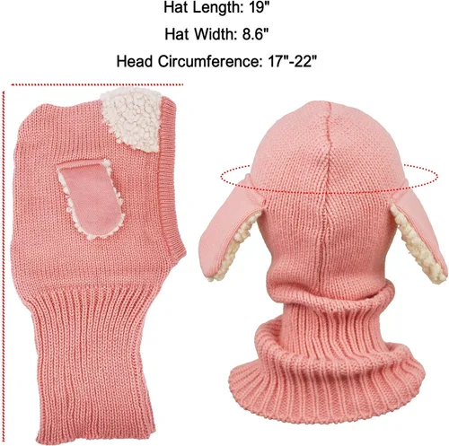 Miniatura 6 de Abrigo para invierno, que incluye gorra, bufanda, capucha y orejeras, para niñas o niños