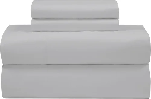 Miniatura 49 de Royale Linens - Juego de sábanas de 400 hilos, 100 % algodón cultivado en EE. UU., 4 piezas, sábana de satén, tamaño Queen - 1 sábana bajera, 1