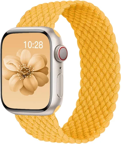 Miniatura 34 de Correa trenzada Solo Loop para Apple Watch de 40 mm, 42 mm, 41 mm, 38 mm, 44 mm, 46 mm, 45 mm Ultra/3 2 49 mm para hombres/mujeres, correa de nylon