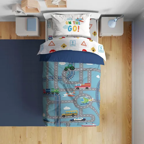 Miniatura 43 de Sunny Side Up Bluey & Friends - Juego de edredón tamaño completo, ropa de cama infantil de 7 piezas, incluye edredón, sábanas y funda de almohada