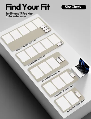 Miniatura 195 de YSAGi Protector de escritorio de cuero, tapete de oficina, alfombrilla grande para ratón, secante de cuero PU antideslizante, almohadilla