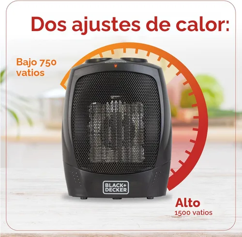 Miniatura 2 de BLACK+DECKER BHDC201 Calentador personal de cerámica.