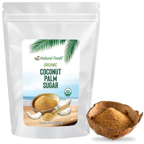 Miniatura 4 de Z Natural Foods Azúcar de coco orgánico, rico en nutrientes, sabroso y sin refinar, perfecto para té, café, avena, postres y hornear, sin OMG