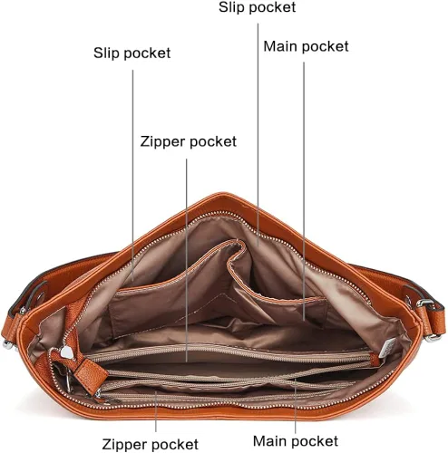 Miniatura 5 de BOSTANTEN Bolso de mano de cuero para mujer, bolsos de hombro