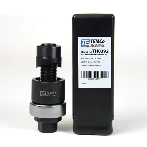 Miniatura 15 de TEMCo TH0407-3/4 - Unidad de perforación de tamaño real con perno de extracción manual (0.75 pulgadas, tamaño real del agujero)