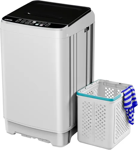 Miniatura 9 de Anypro - Lavadora portátil de 17.8LBS, lavadora y secadora compacta con 10 programas y 8 niveles de agua, ideal para apartamento, RV, dormitorio