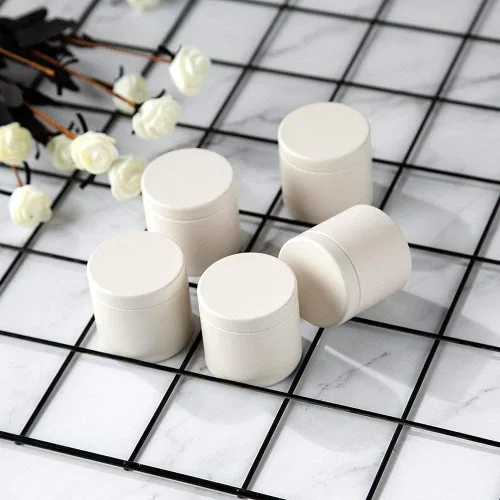 Miniatura 5 de Mini caja de lata pequeña con tapas, recipiente para almacenamiento de café, té, dulces, almacenamiento de hojas sueltas, té, latas de té, 5 Blanco