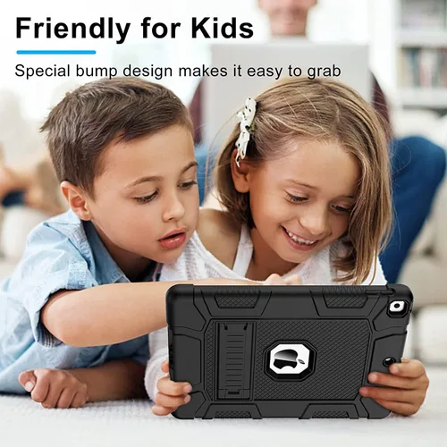 Miniatura 7 de Fundas para iPad de 6ª Generación, Funda de 5ª Generación, Air 2 de 9.7 Pulgadas a Prueba de Golpes, Resistente, Funda Protectora con Pata de Negro