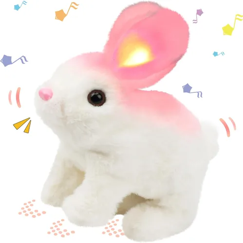 Miniatura 41 de Hopearl - Juguete de peluche electrónico interactivo de unicornio con sonidos y movimientos, camina y tiene un cuerno luminoso; regalo para niños