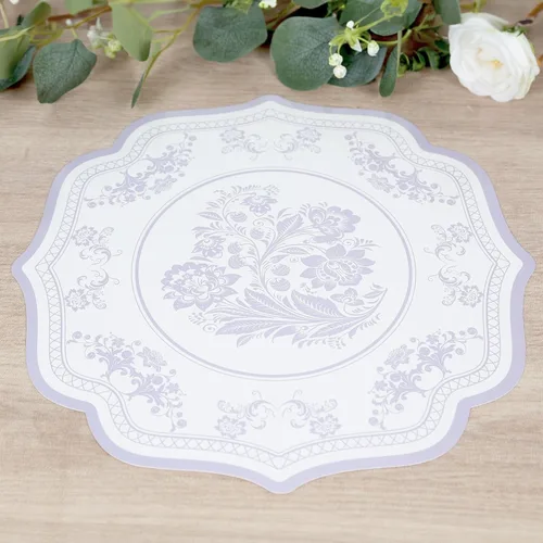 Miniatura 38 de Efavormart - Paquete de 50 platos redondos de bagazo biodegradables blancos de 7 pulgadas, compostables, ecológicos, desechables, aperitivos, Tipo 17