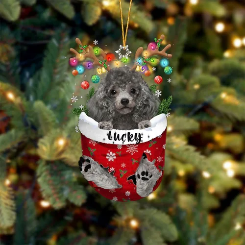 Miniatura 65 de Adorno de Navidad personalizado para perro Airedale Terrier en bolsillo de nieve, adorno para árbol de Navidad, idea de regalo para amantes