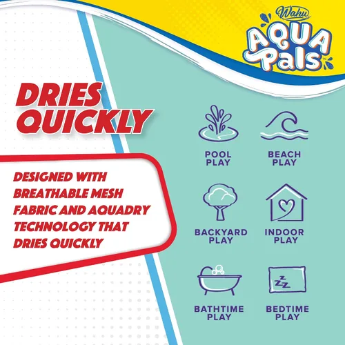 Miniatura 6 de WAHU Aqua Pals Disney Classic Elsa - Juguete de peluche de agua para niños a partir de 2 años, de secado rápido, impermeable, juguete de peluche