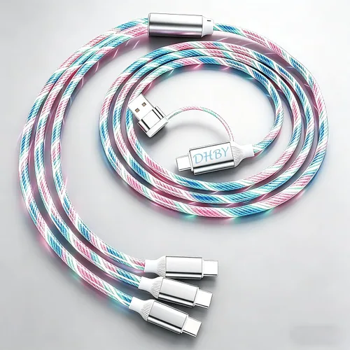 Miniatura 28 de Dynamic RGB USB Extension Hub (3-in-1) - High-Speed Data Transmission and Charging Port for laptops, Supports Fast Charging, and Features Colorful