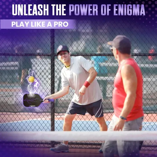 Miniatura 6 de Proto - Pala de pickleball de fibra de carbono cruda termoformada con núcleo de polímero en panal, control de potencia mejorado y giro máximo