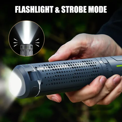 Miniatura 8 de BUBRA Luces telescópicas de campamento de 40 pulgadas con soporte, luz LED recargable de trabajo de 8000 mAh y linterna de campamento, lámpara